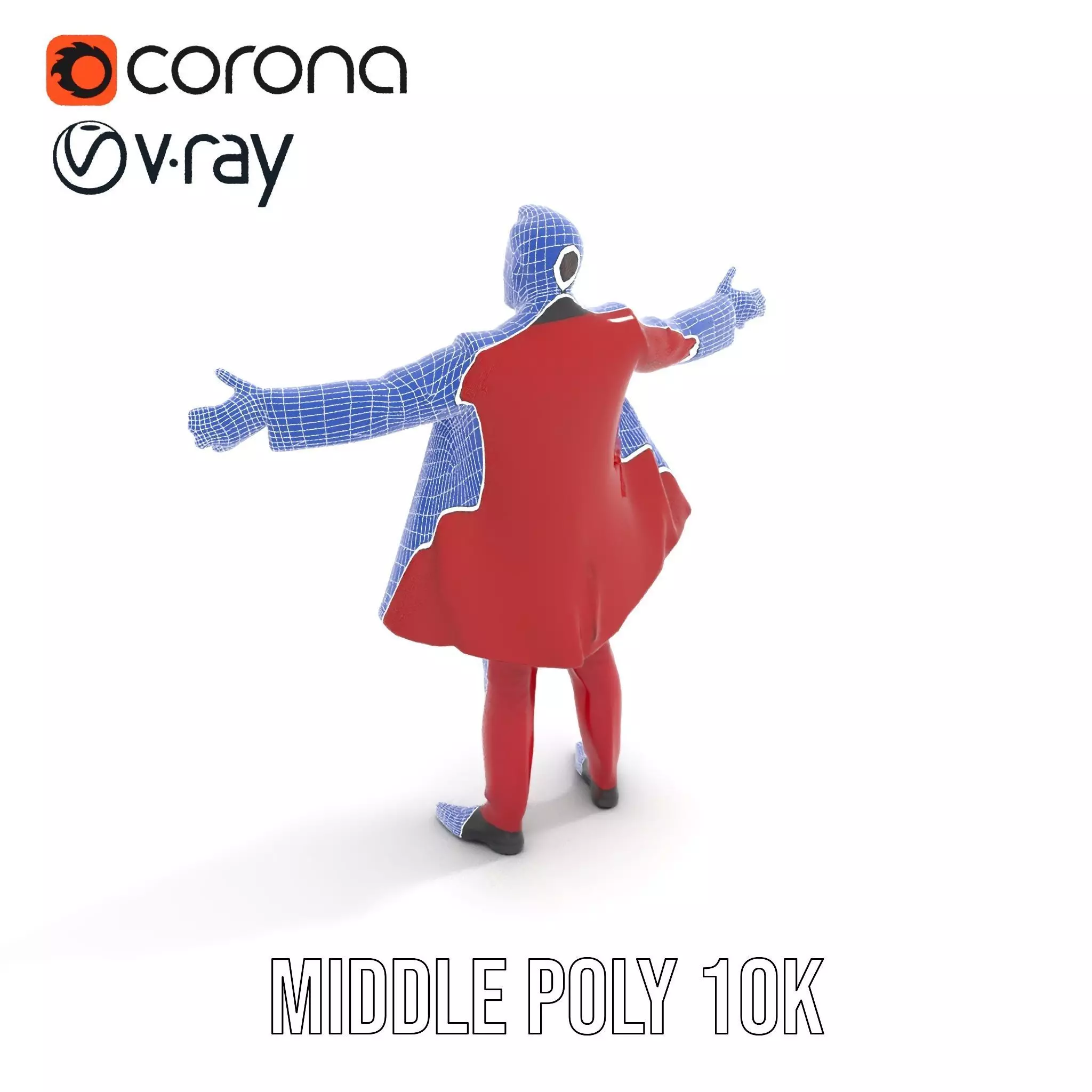 Vibrant Ringmaster Attire model pack Low-poly 3D model_5