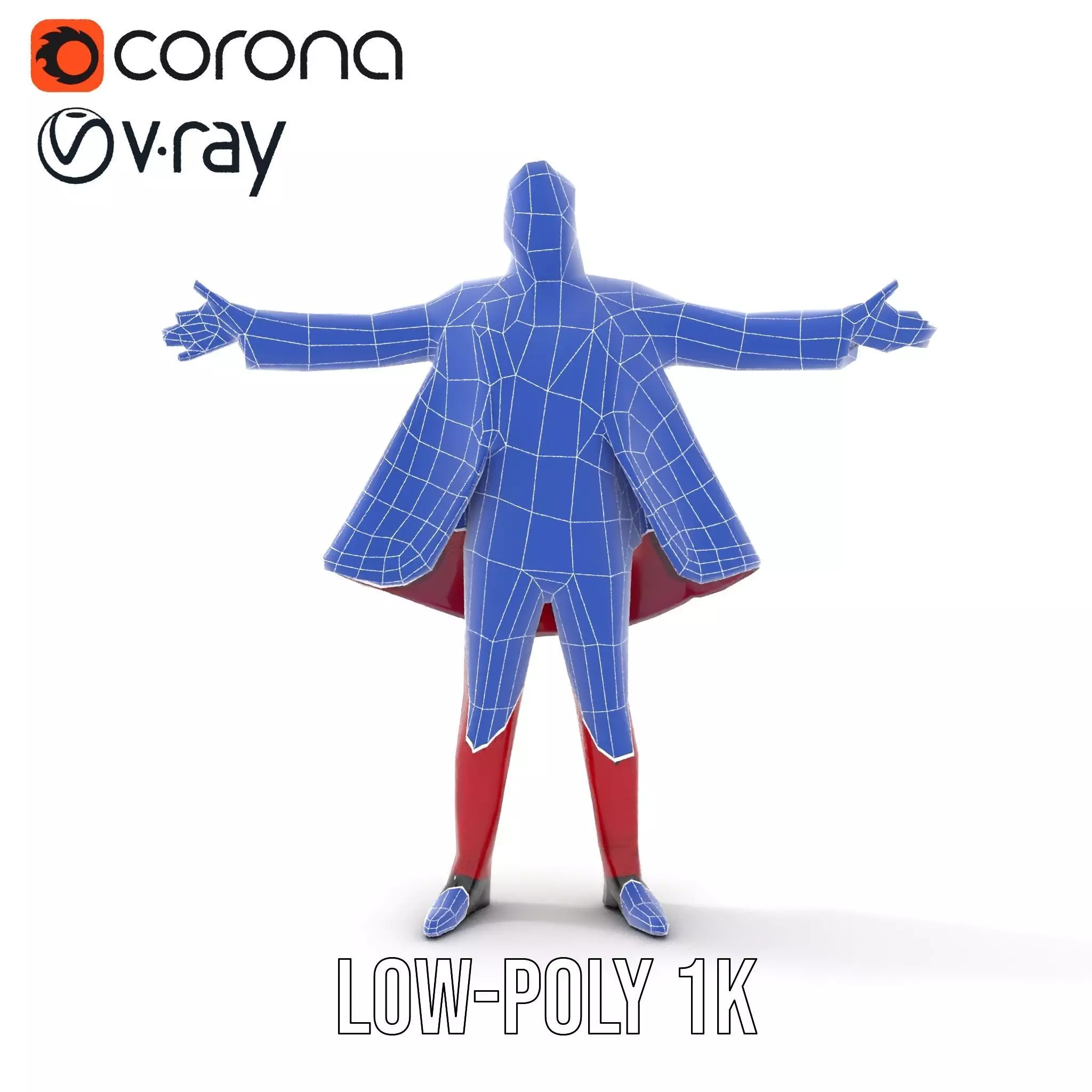 Vibrant Ringmaster Attire model pack Low-poly 3D model_30