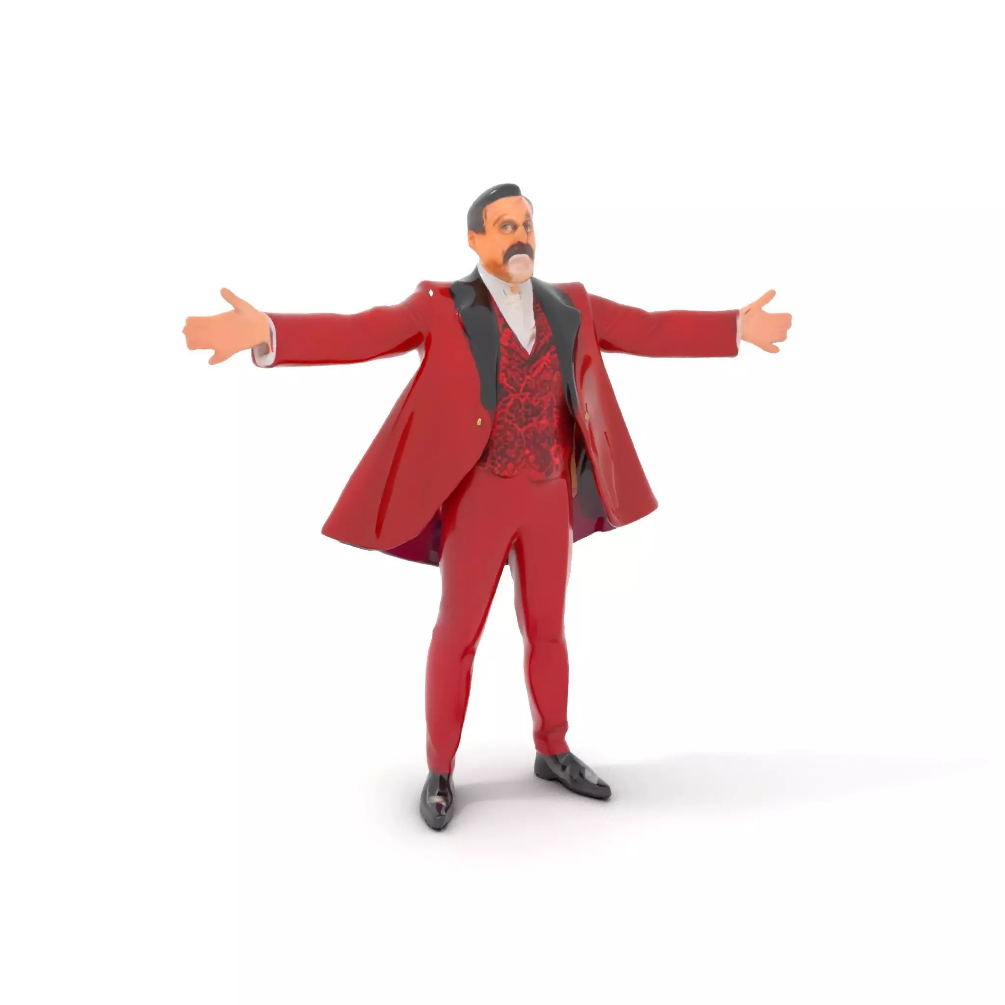 Vibrant Ringmaster Attire model pack Low-poly 3D model_6
