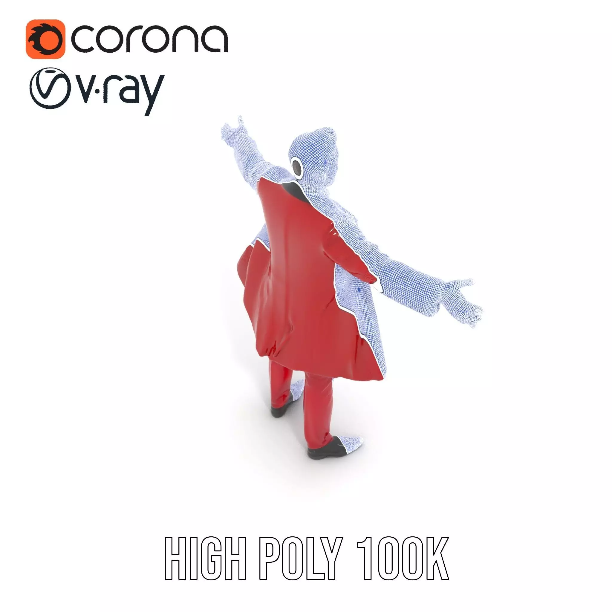 Vibrant Ringmaster Attire model pack Low-poly 3D model_34