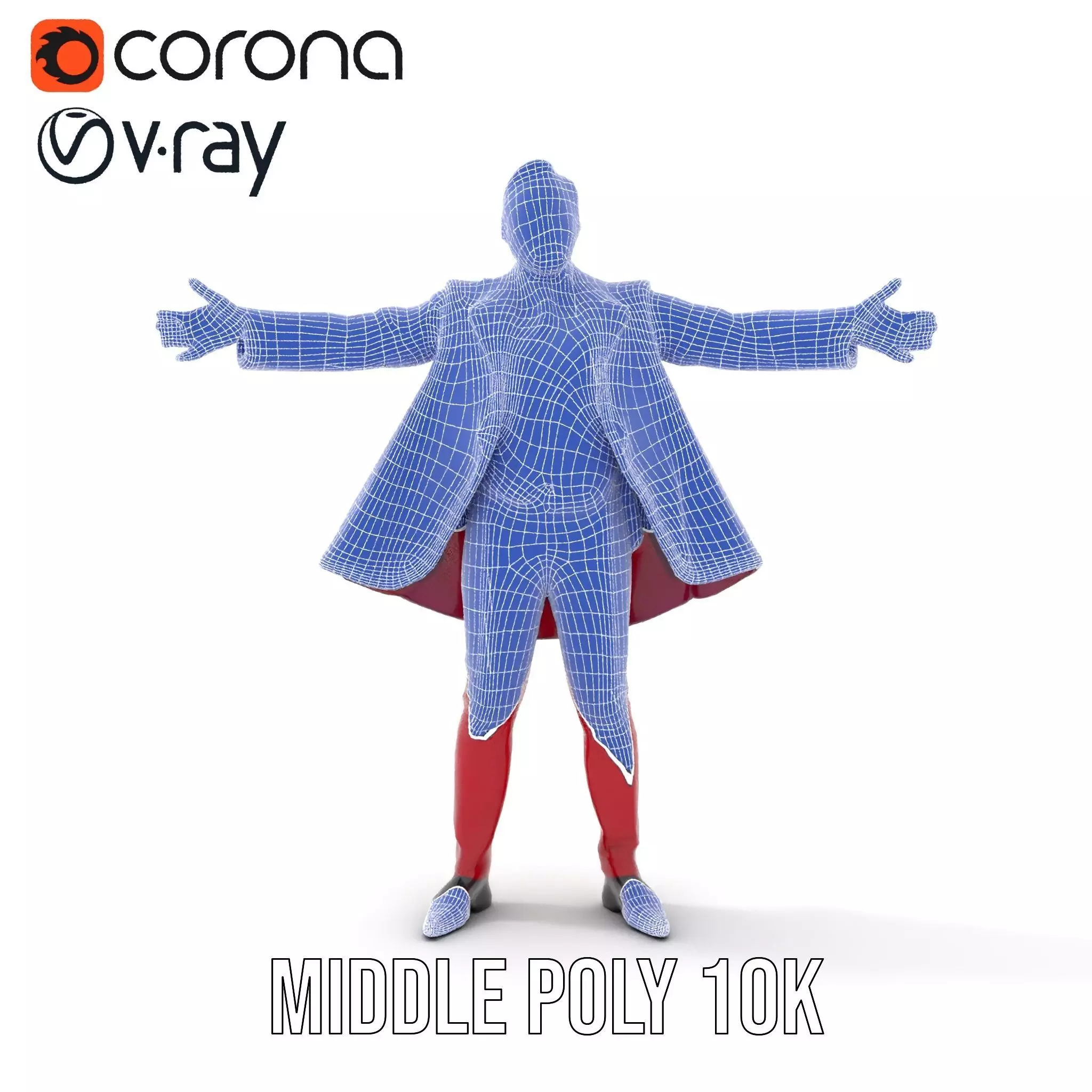 Vibrant Ringmaster Attire model pack Low-poly 3D model_26