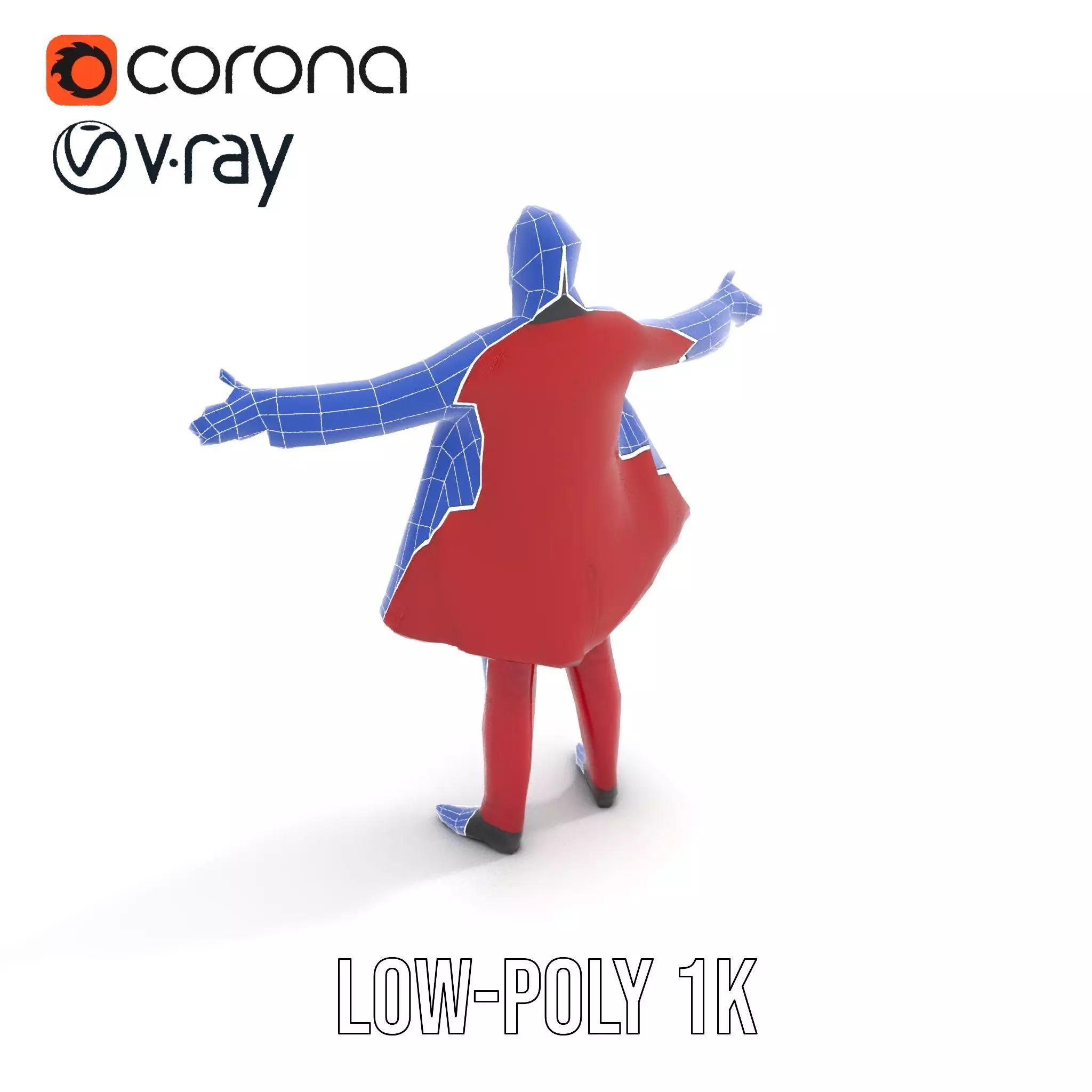 Vibrant Ringmaster Attire model pack Low-poly 3D model_9