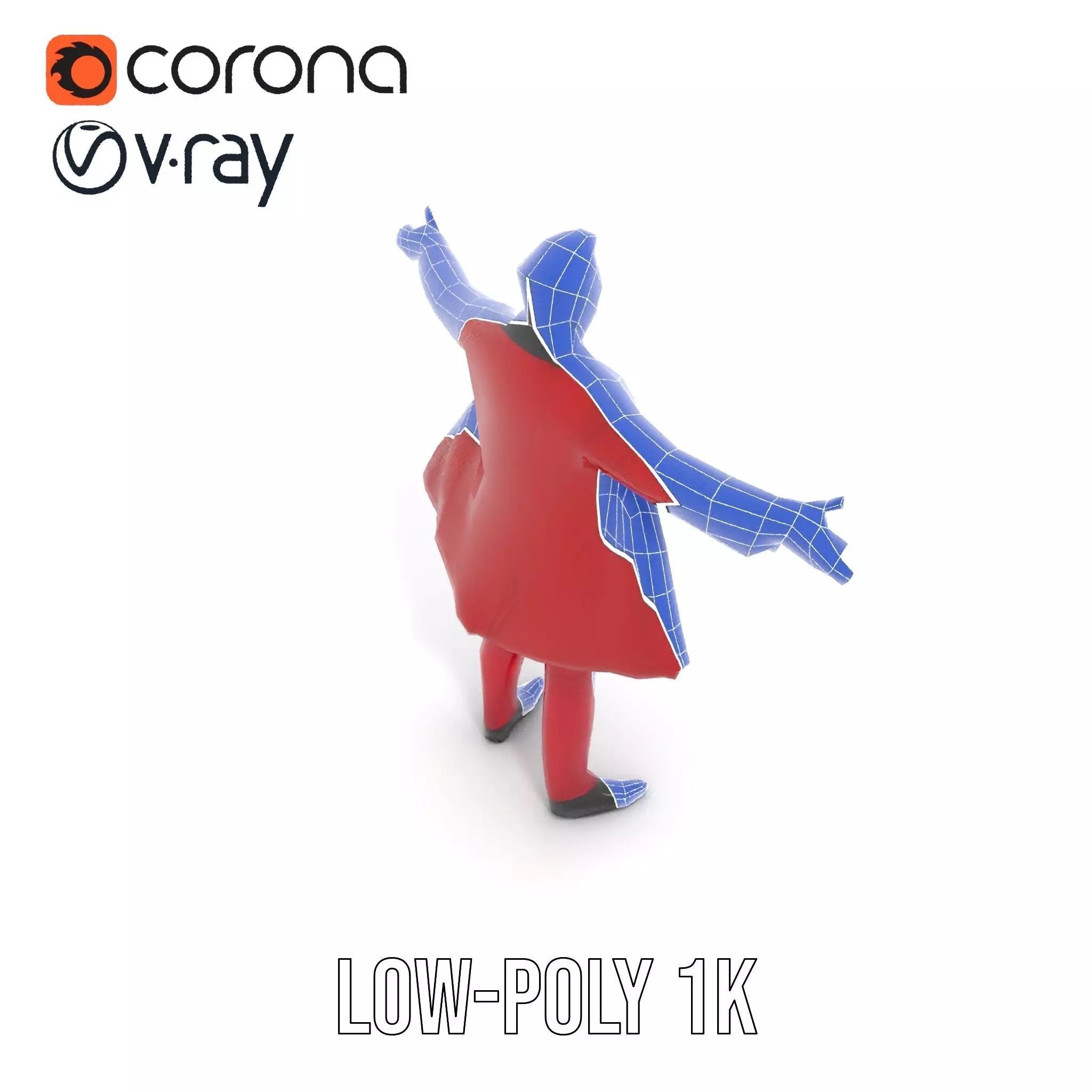 Vibrant Ringmaster Attire model pack Low-poly 3D model_22