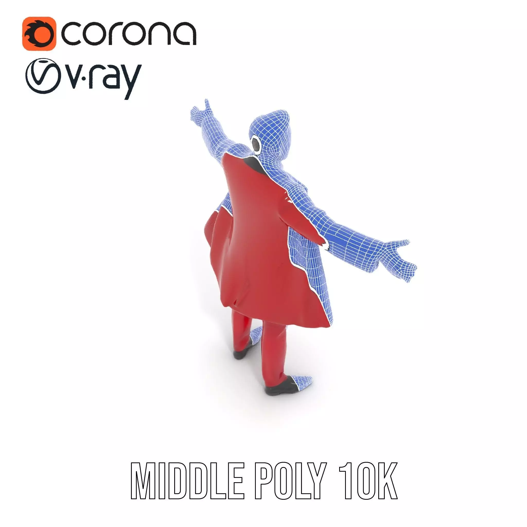 Vibrant Ringmaster Attire model pack Low-poly 3D model_10