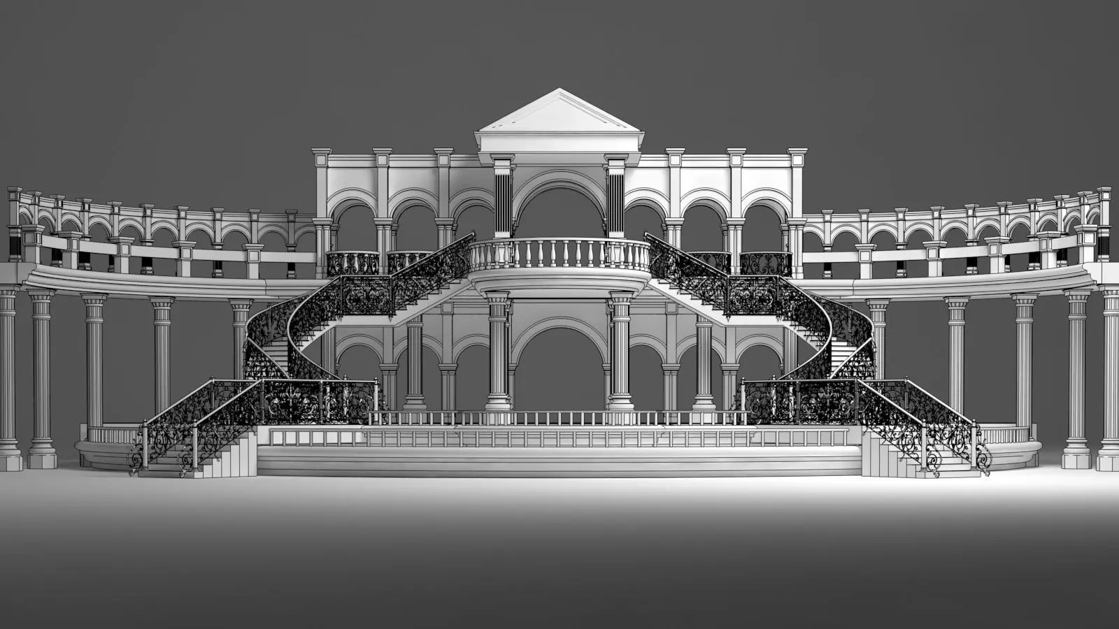 Couple Stage 3D model_0