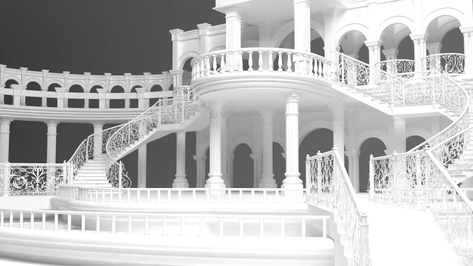 Couple Stage 3D model_6