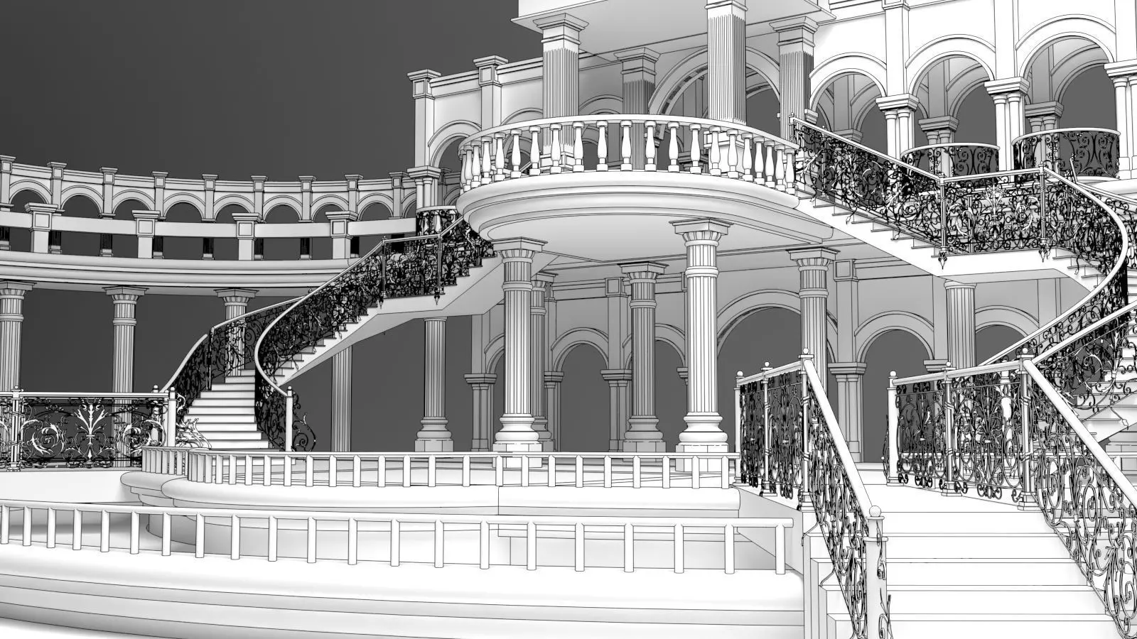 Couple Stage 3D model_2