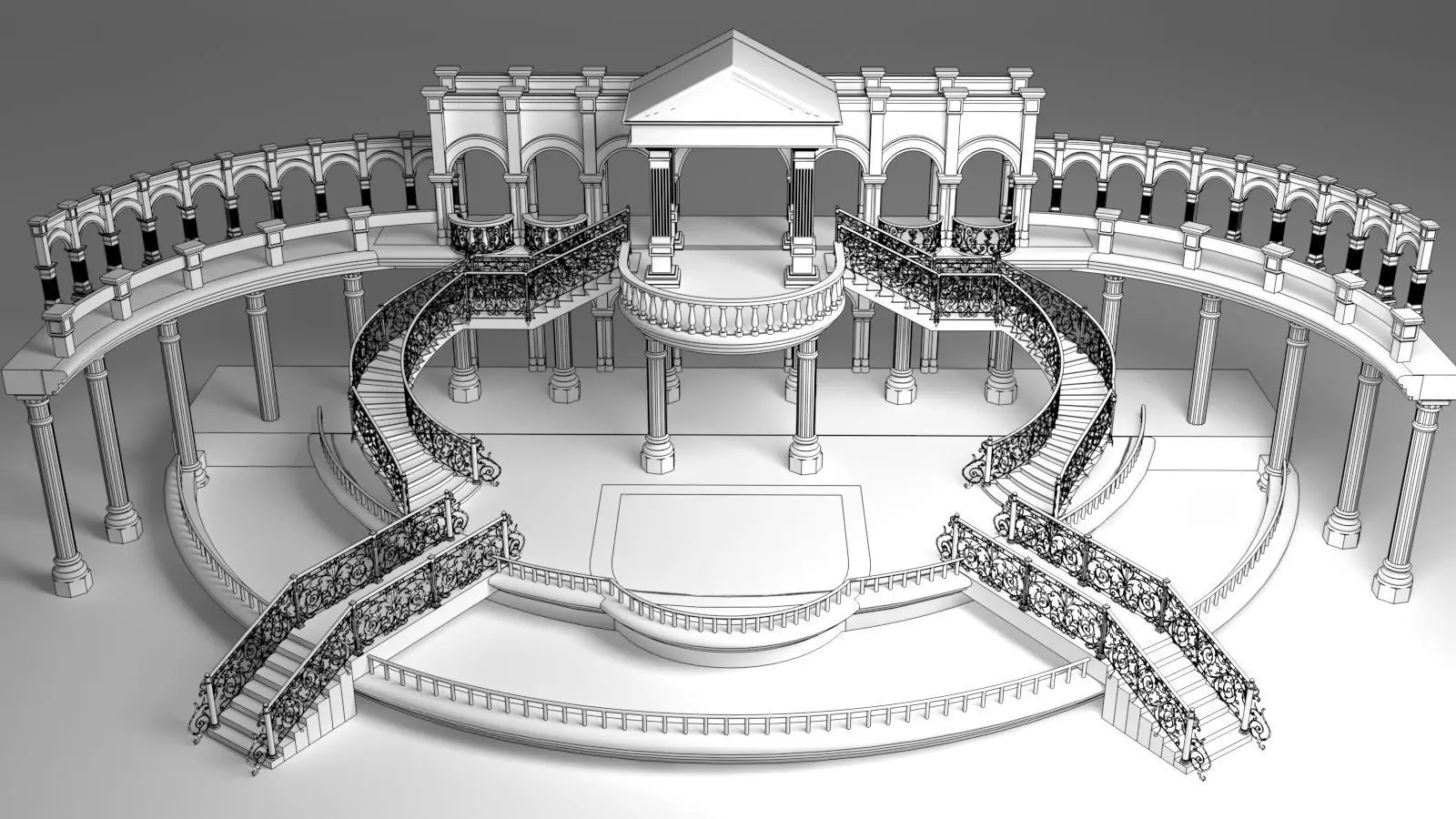 Couple Stage 3D model_3