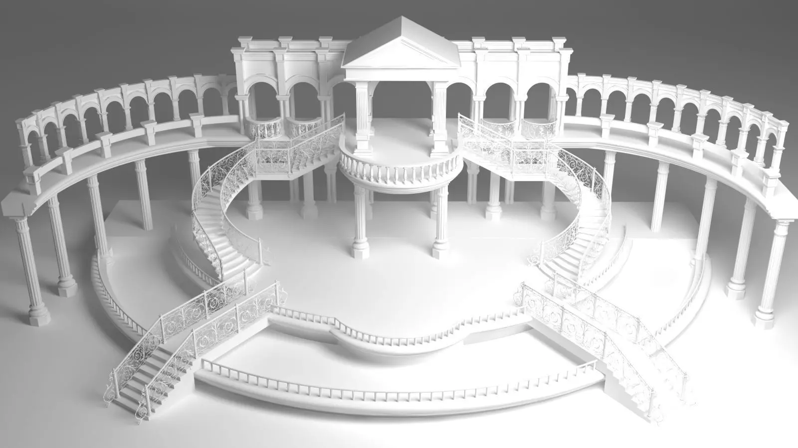 Couple Stage 3D model_7
