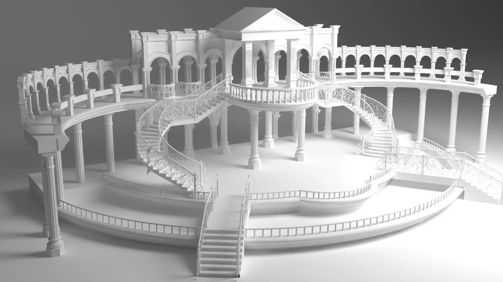 Couple Stage 3D model_5