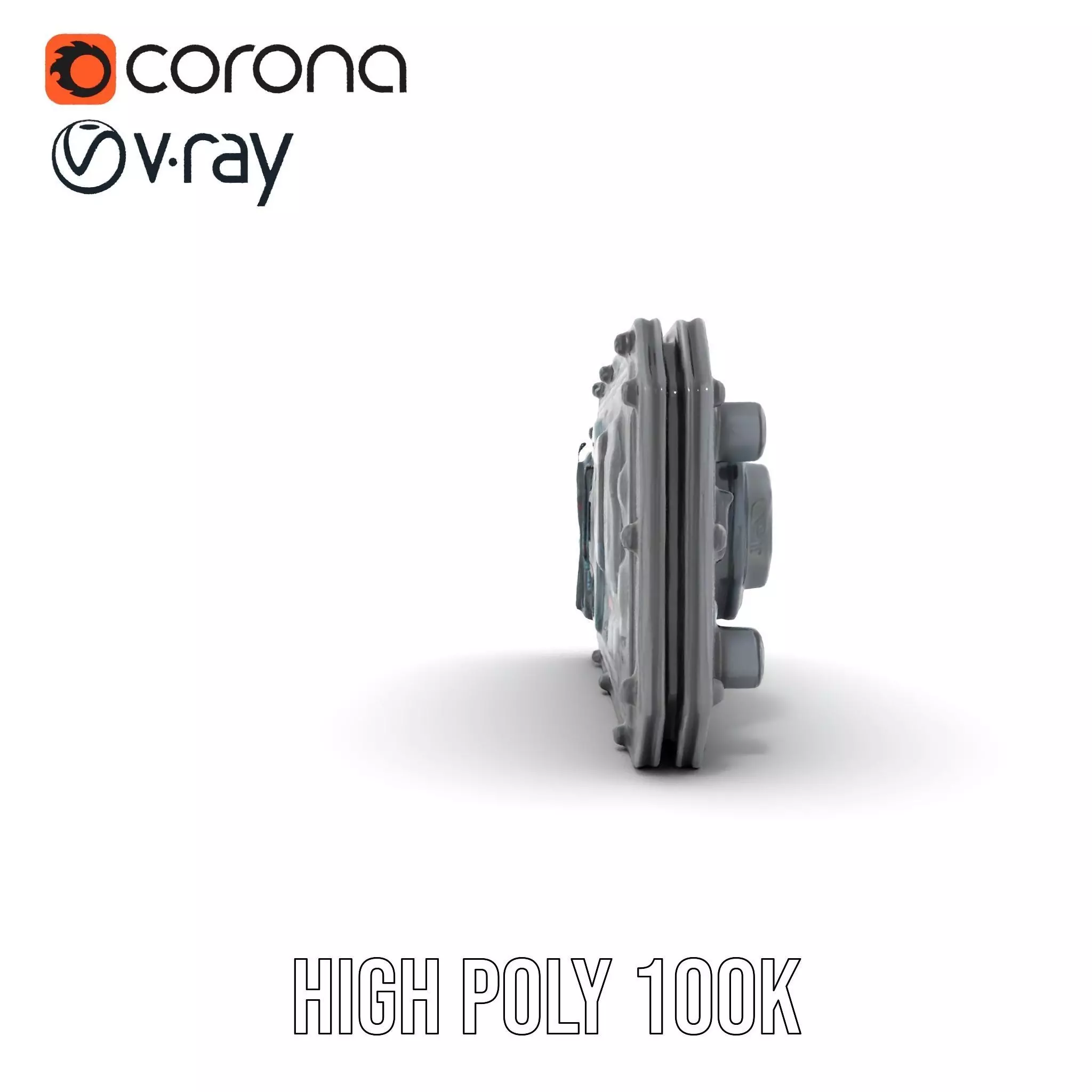 Futuristic Control Panel model pack Low-poly 3D model_15