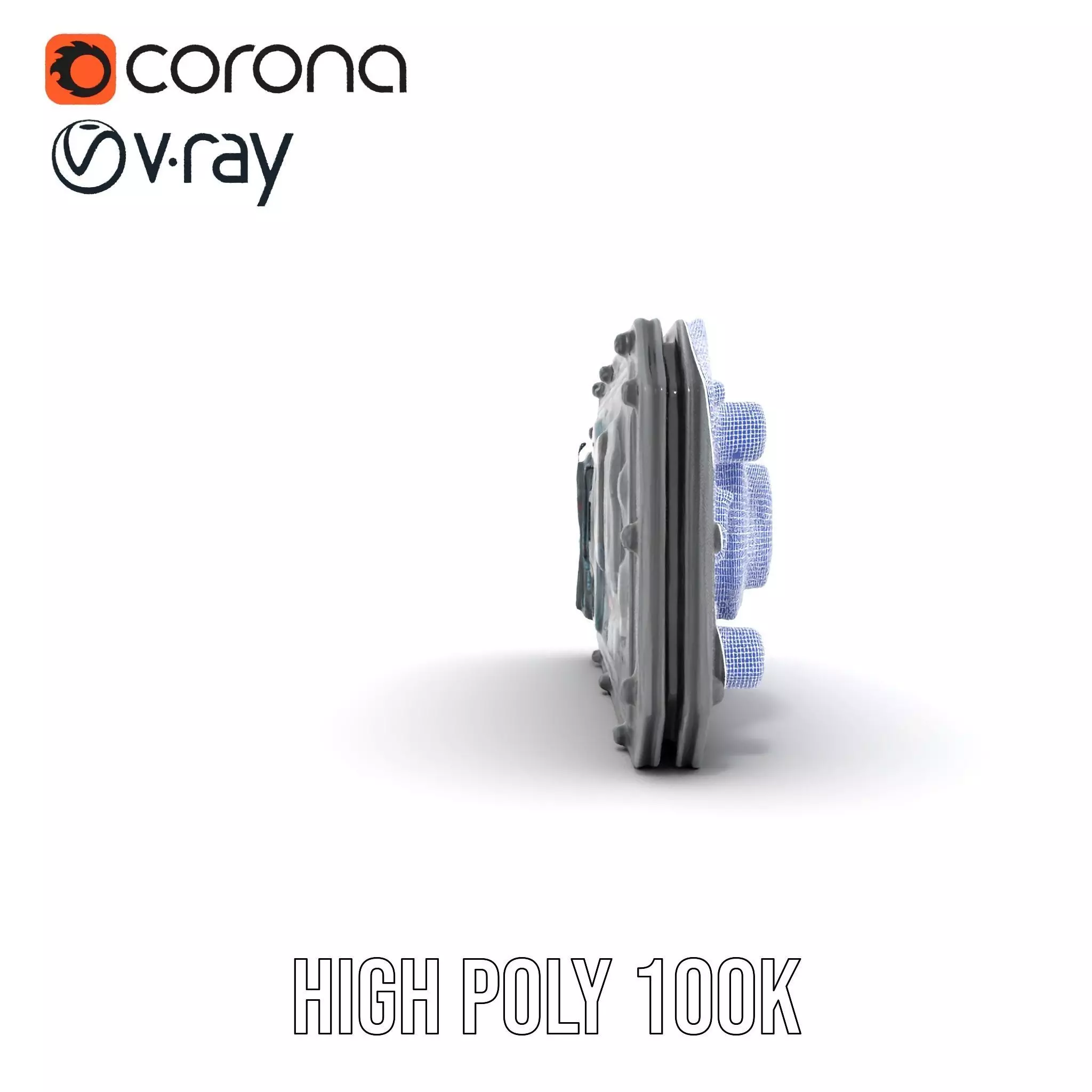 Futuristic Control Panel model pack Low-poly 3D model_33