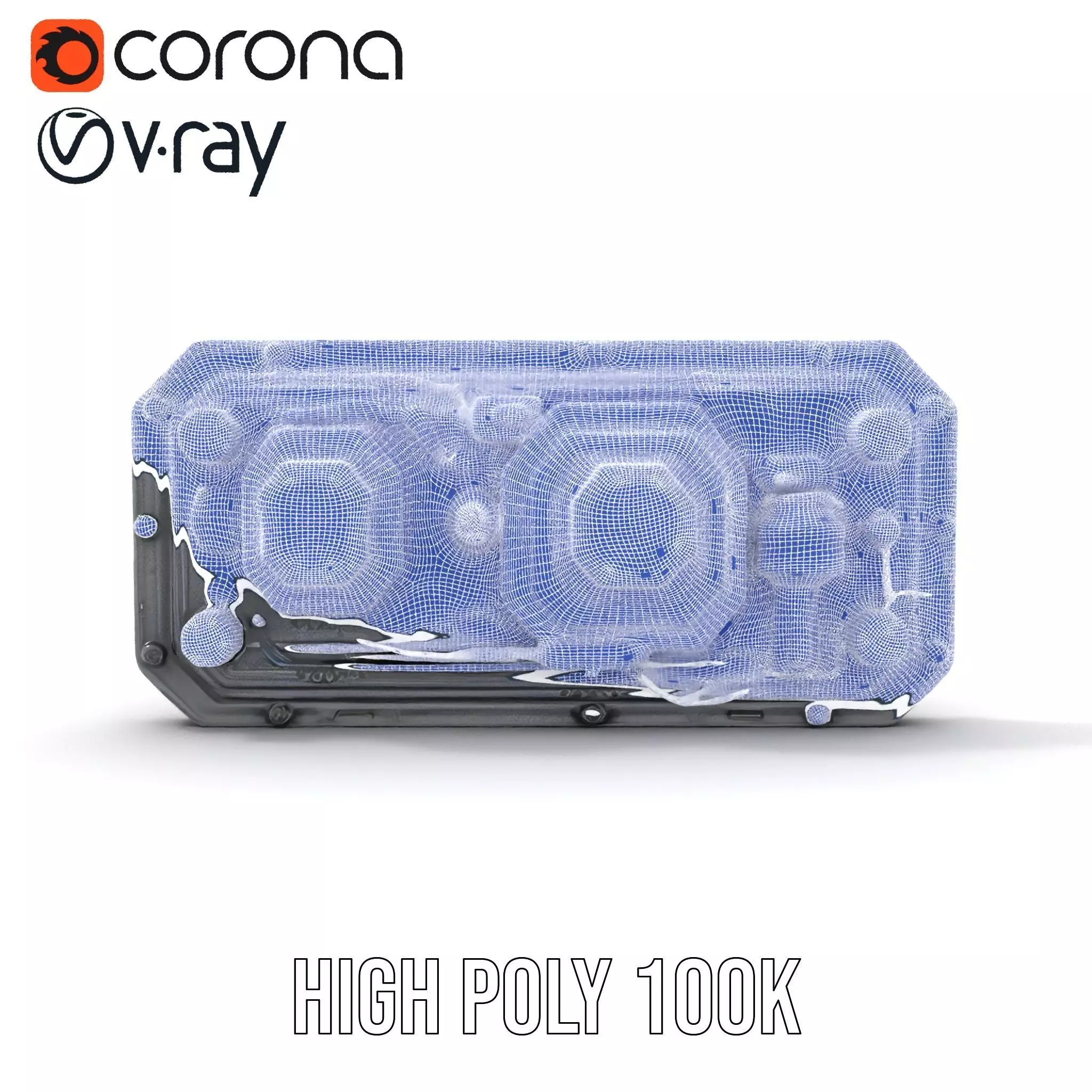 Futuristic Control Panel model pack Low-poly 3D model_32