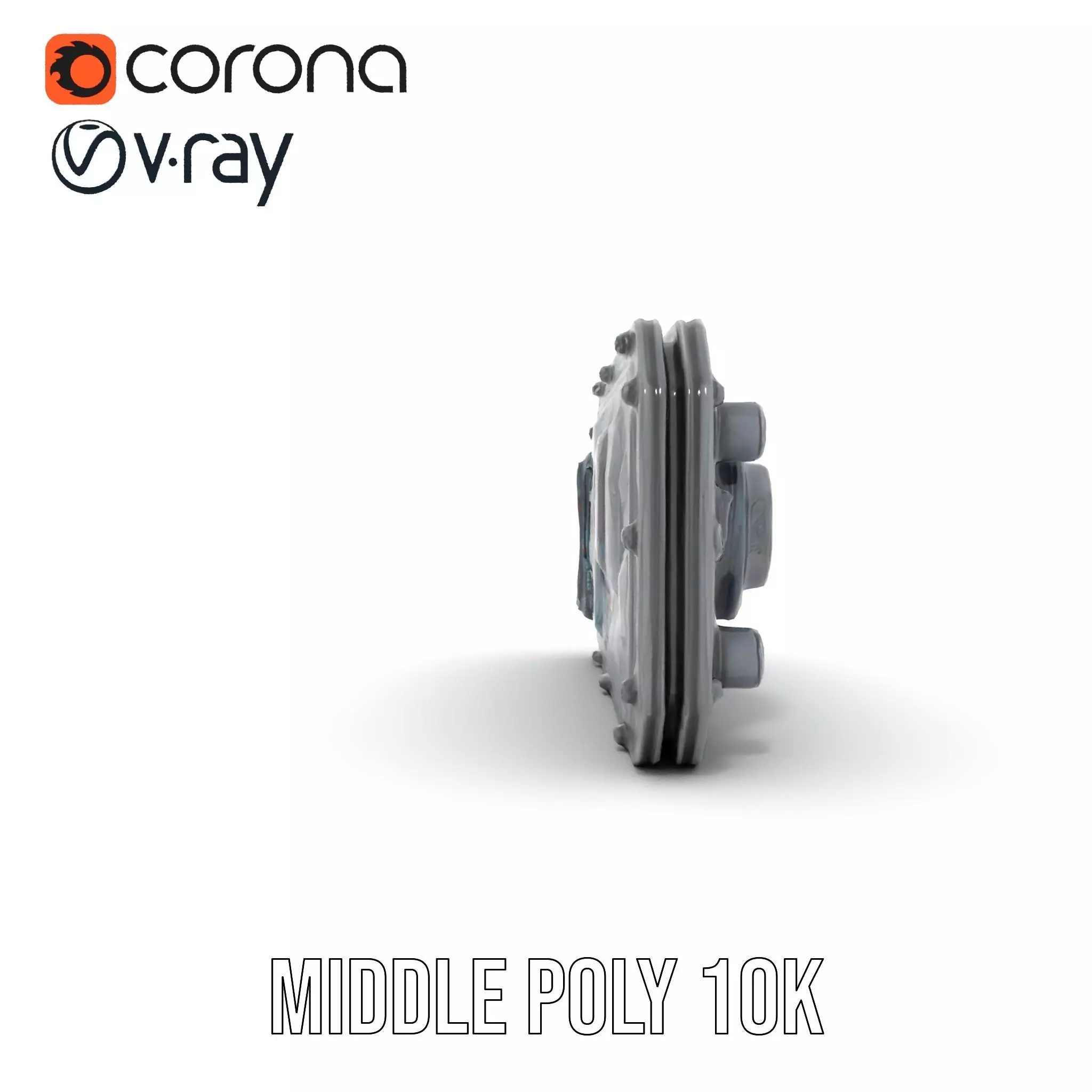 Futuristic Control Panel model pack Low-poly 3D model_11