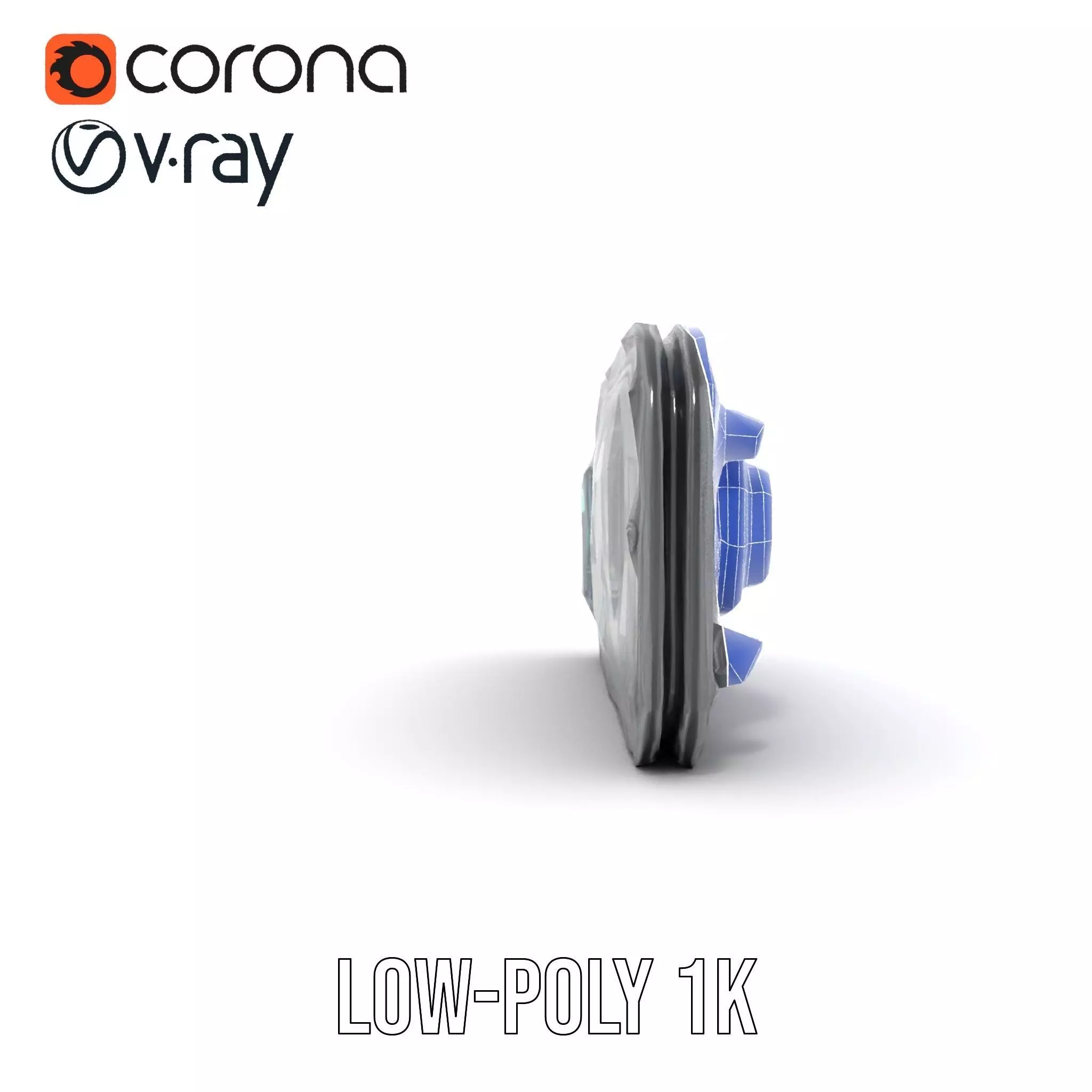 Futuristic Control Panel model pack Low-poly 3D model_17