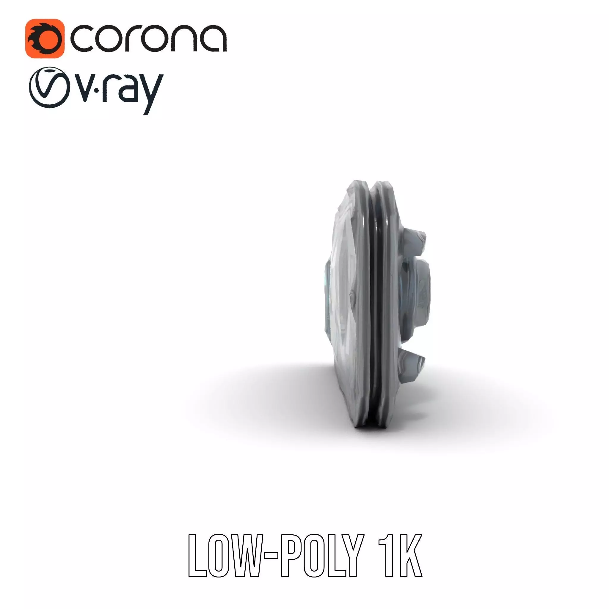 Futuristic Control Panel model pack Low-poly 3D model_14