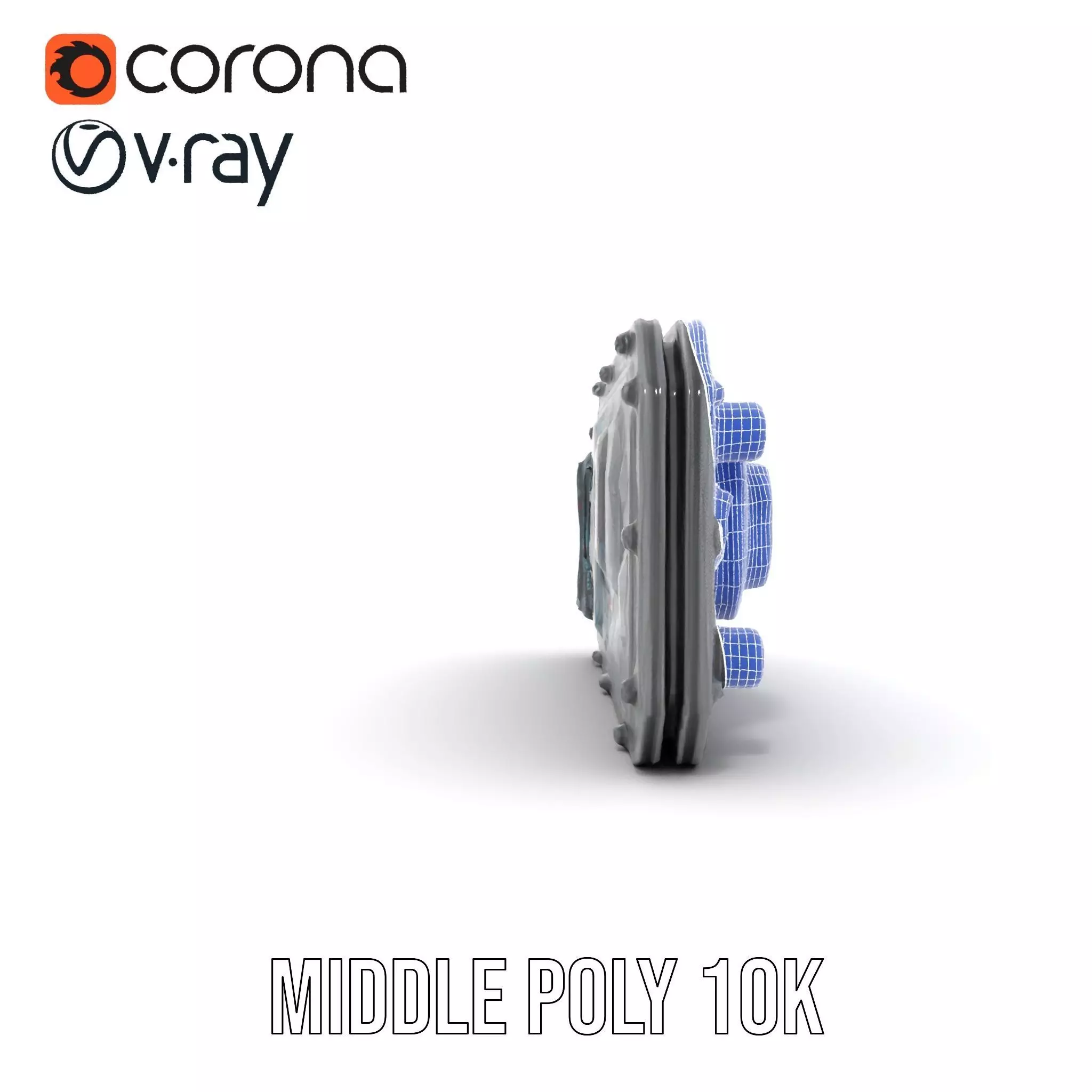 Futuristic Control Panel model pack Low-poly 3D model_30