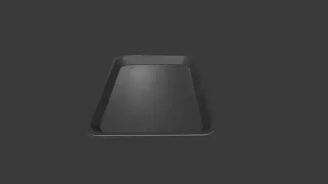 Food Tray 01 Low-poly 3D model 2