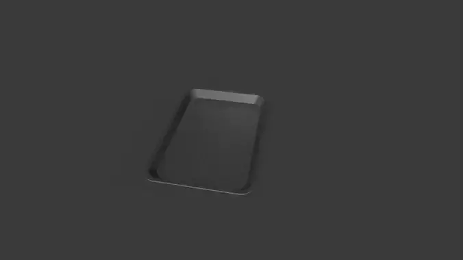 Food Tray 01 Low-poly 3D model 5