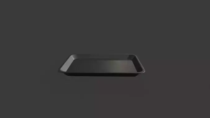 Food Tray 01 Low-poly 3D model 6