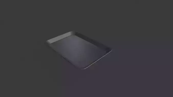Food Tray 01 Low-poly 3D model 4