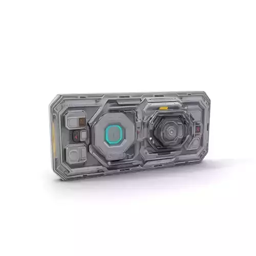 Futuristic Control Panel model pack Low-poly 3D model