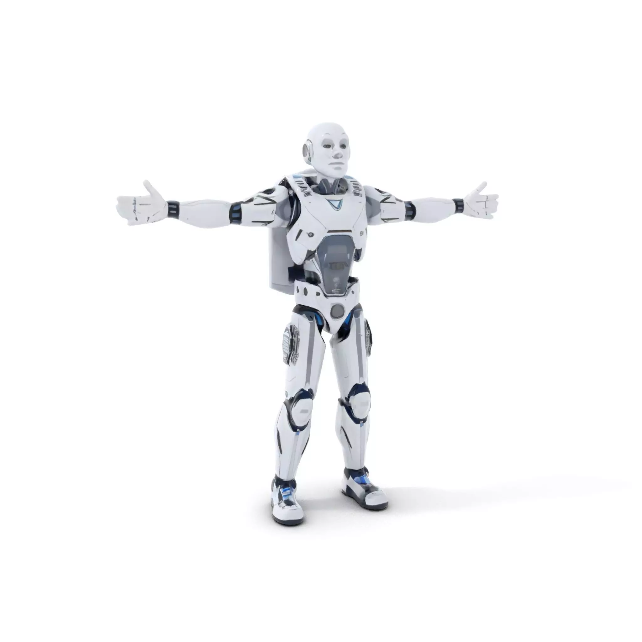 Futuristic Android model pack Low-poly 3D model_0