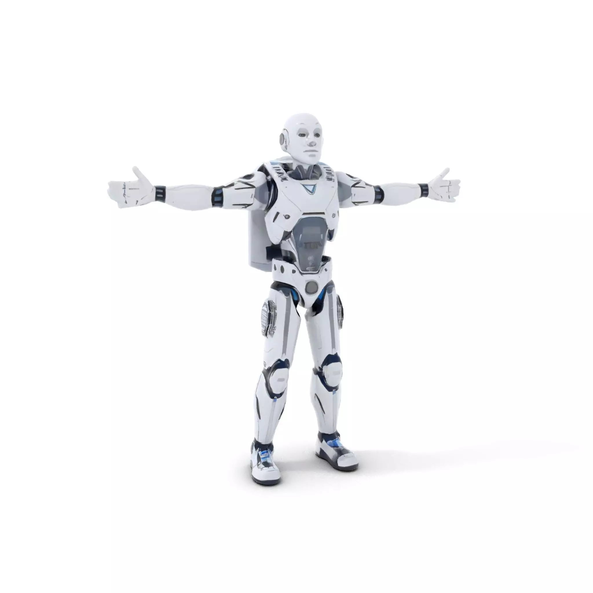 Futuristic Android model pack Low-poly 3D model_5