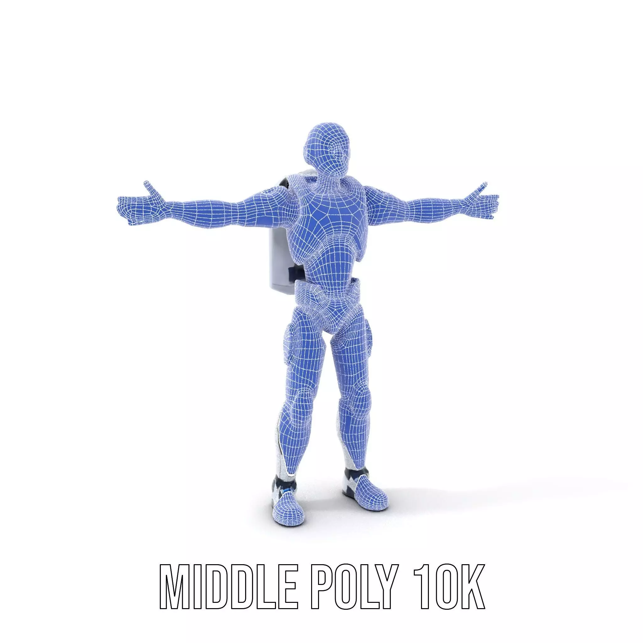Futuristic Android model pack Low-poly 3D model_26