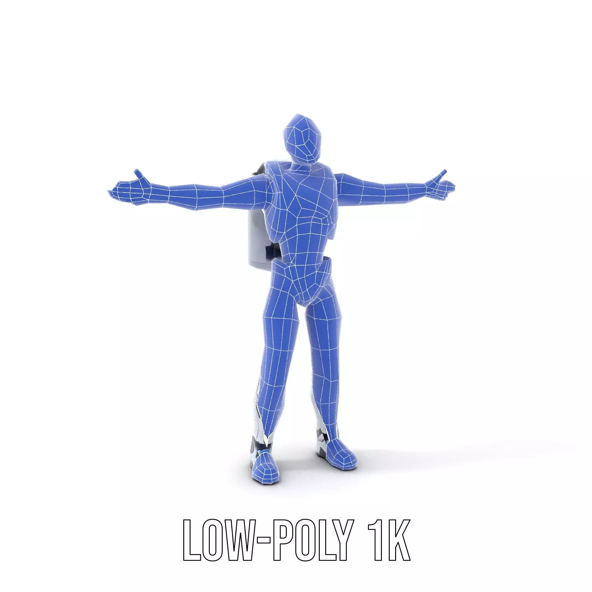 Futuristic Android model pack Low-poly 3D model_17
