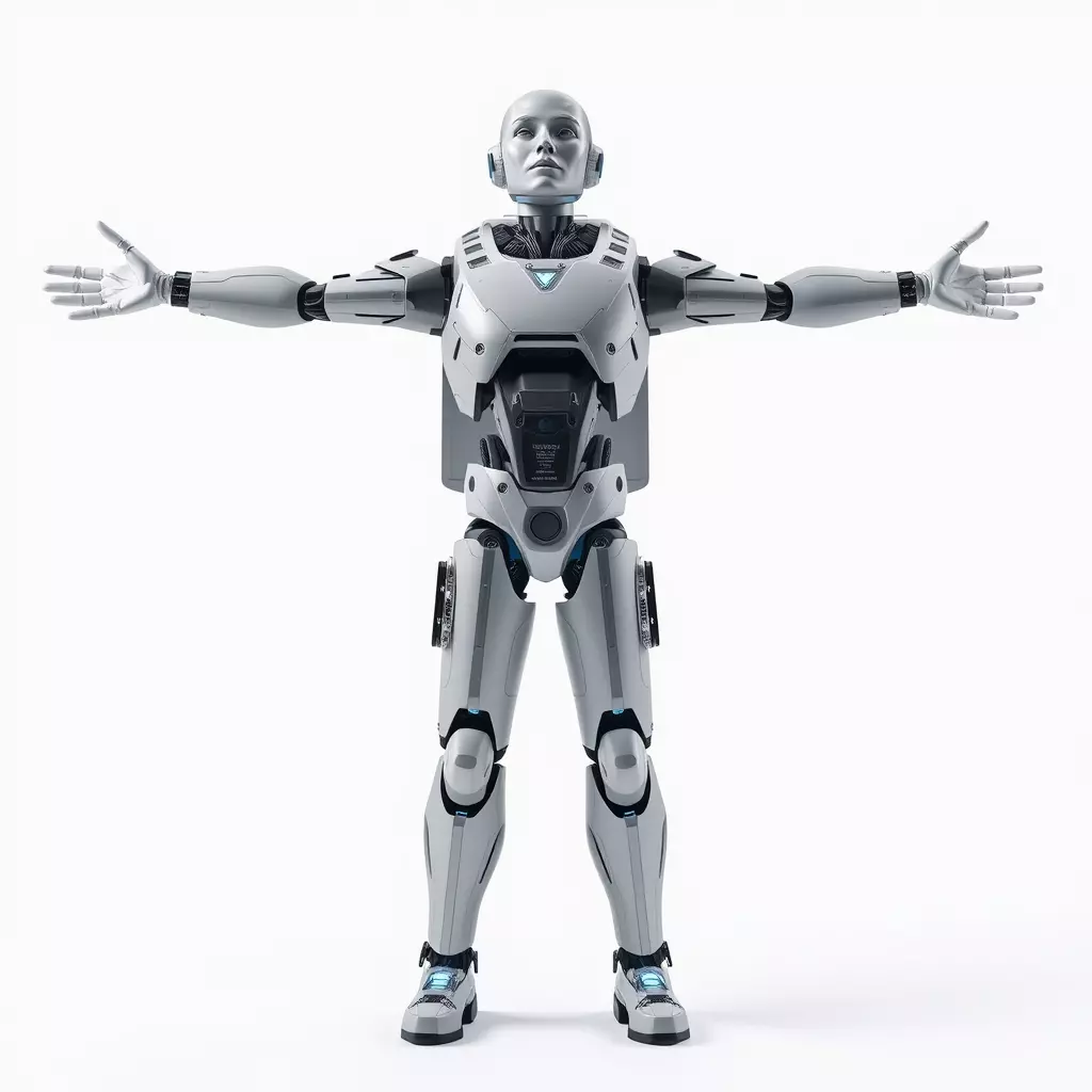 Futuristic Android model pack Low-poly 3D model_2