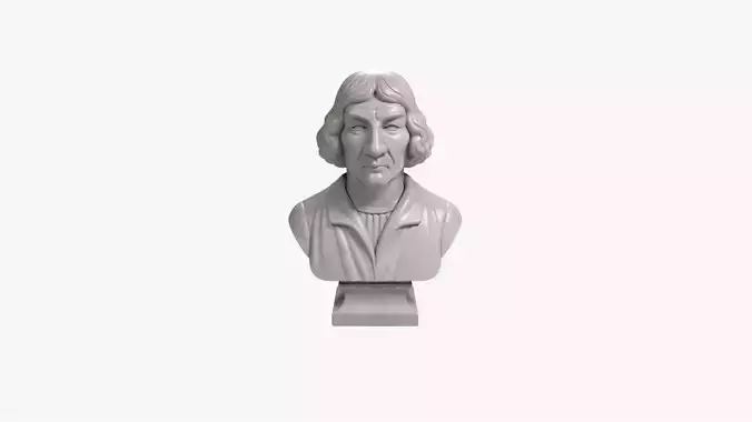 Nicolaus Copernicus Bust Renaissance Astronomer STL File