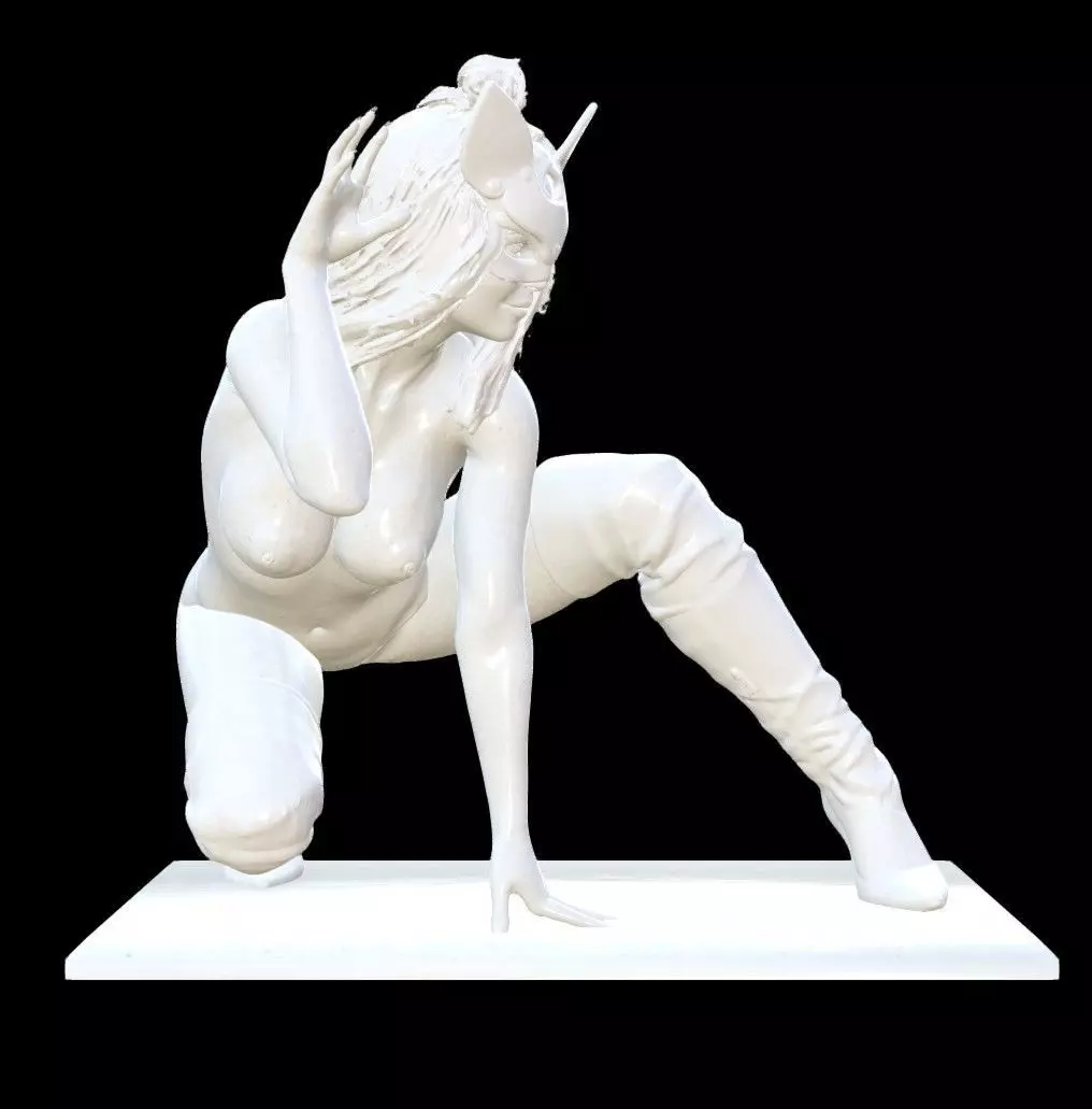 Cat Girl 3D print model_1