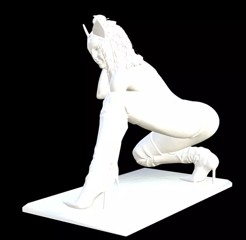 Cat Girl 3D print model_4