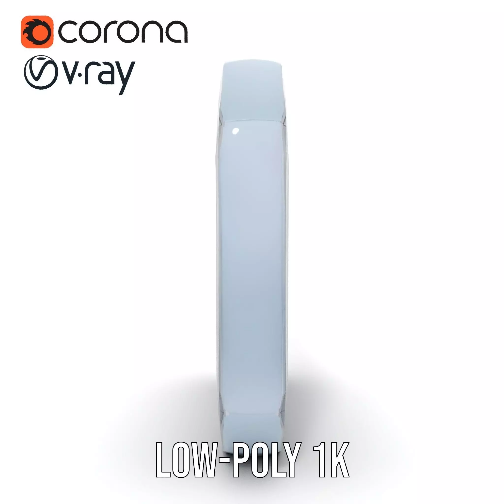 Futuristic Steel Door model pack Low-poly 3D model_26