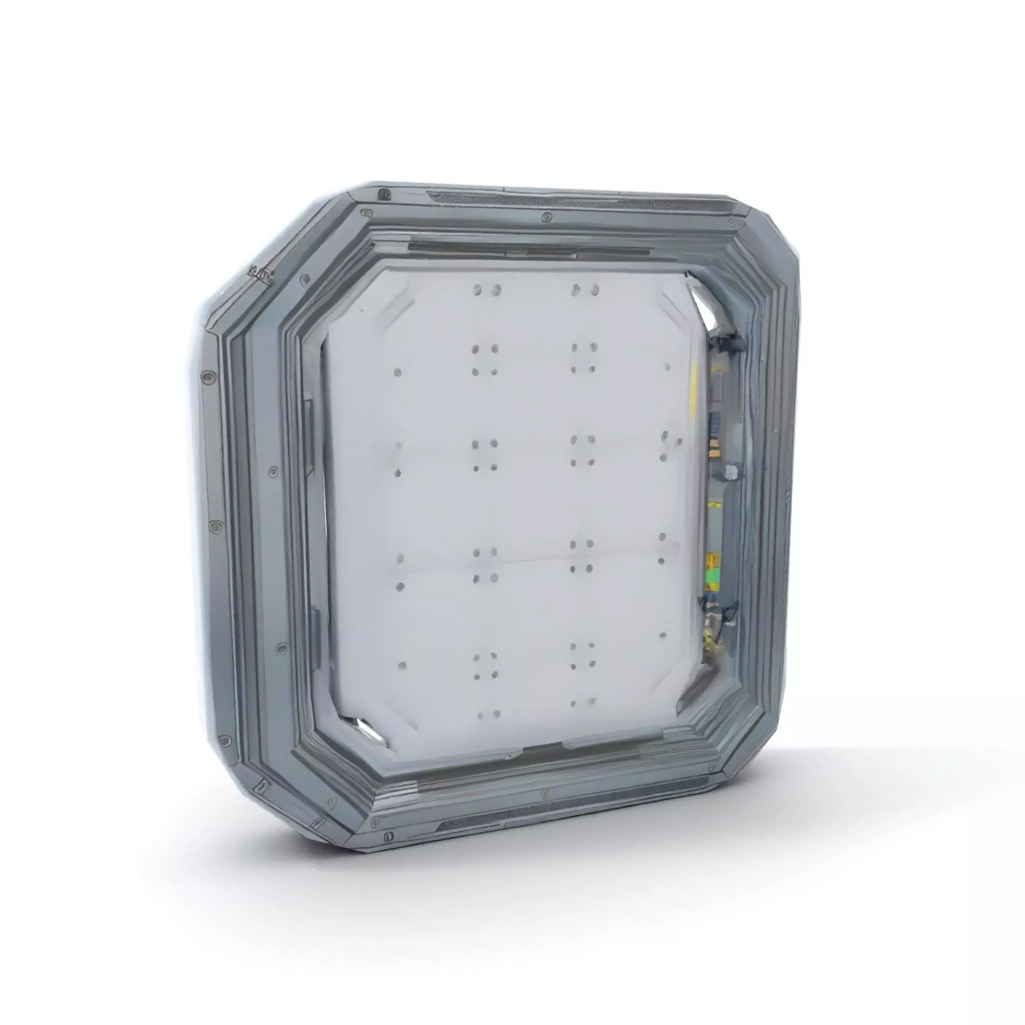 Futuristic Steel Door model pack Low-poly 3D model_9