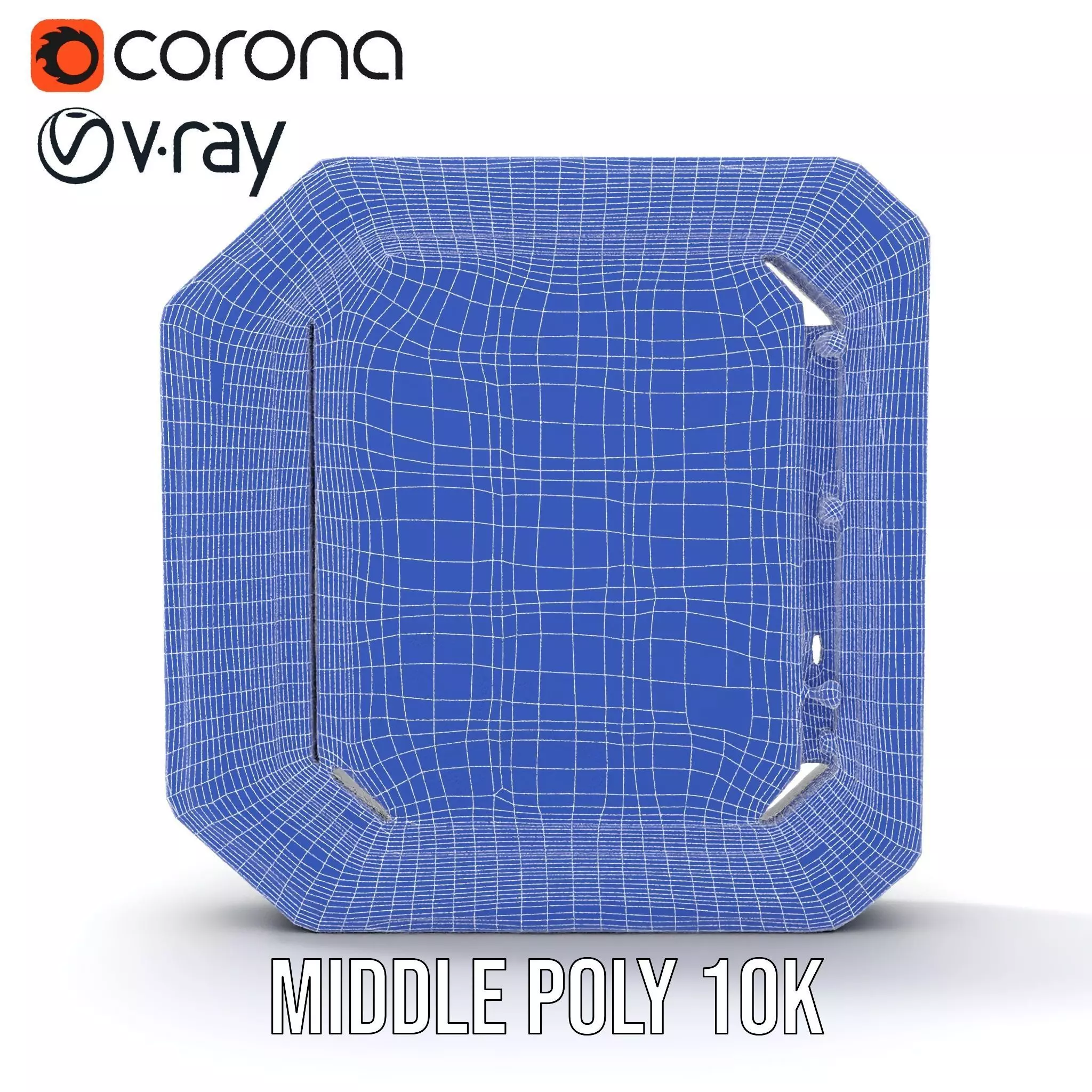 Futuristic Steel Door model pack Low-poly 3D model_30