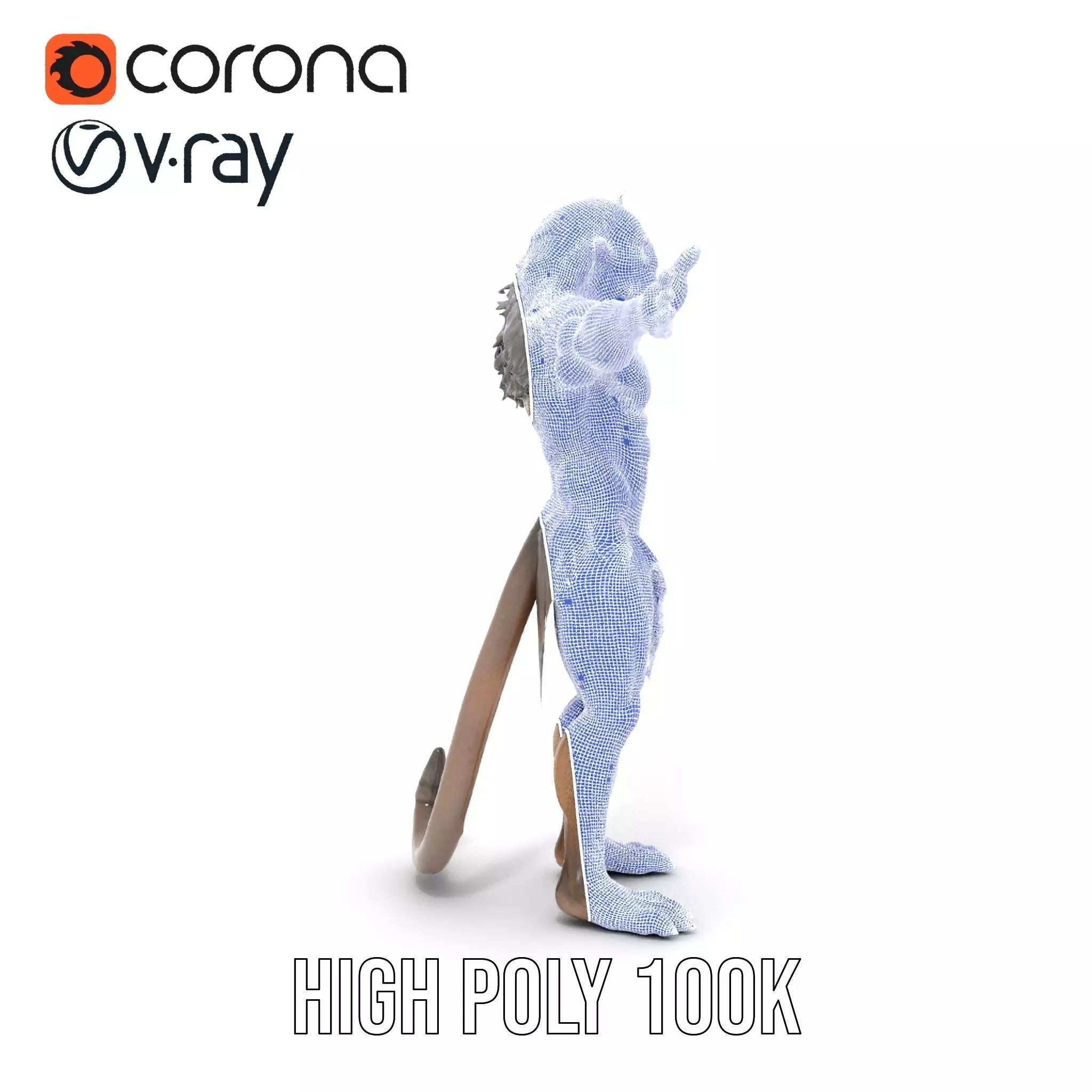 Mystical Beast Hybrid model pack Low-poly 3D model_20