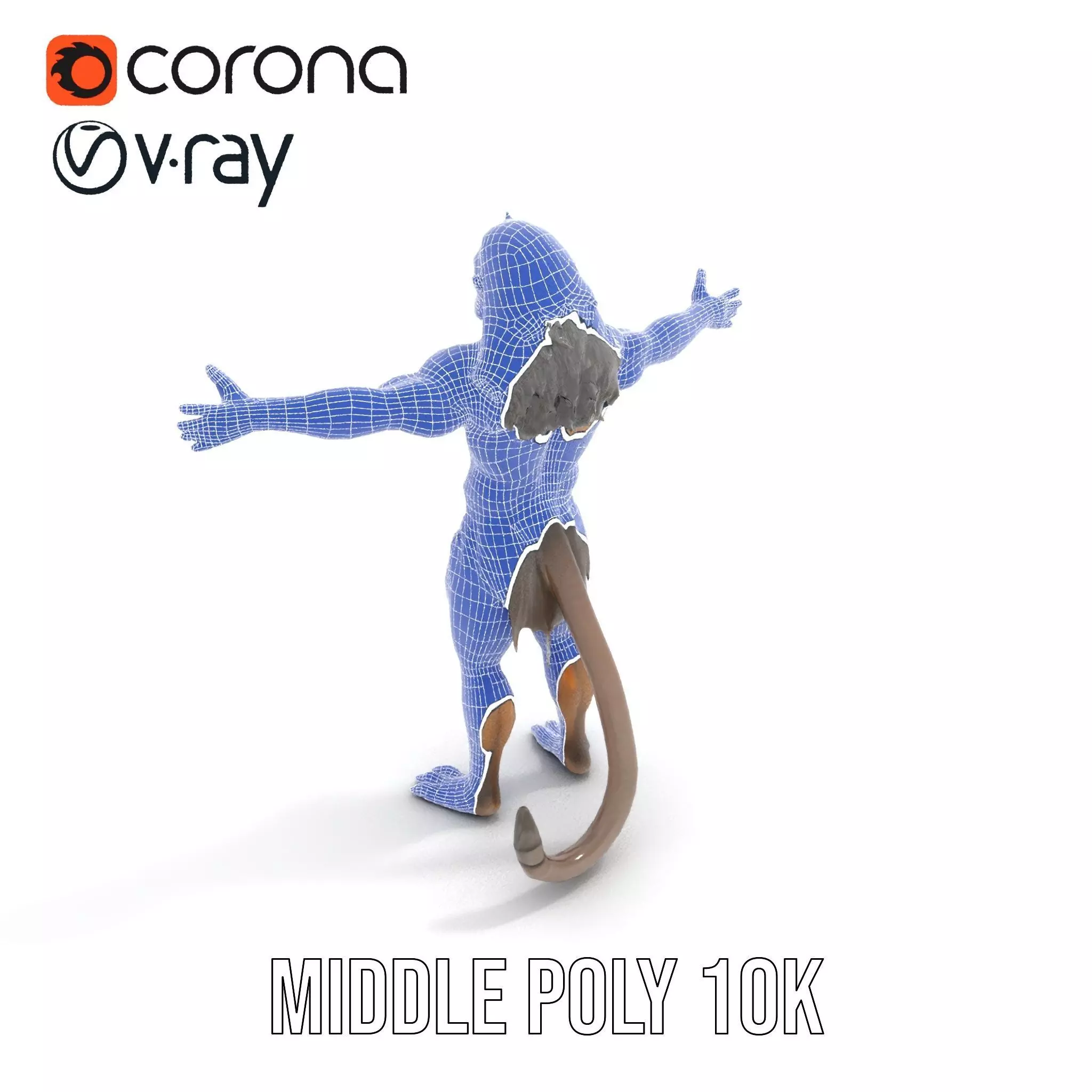 Mystical Beast Hybrid model pack Low-poly 3D model_16