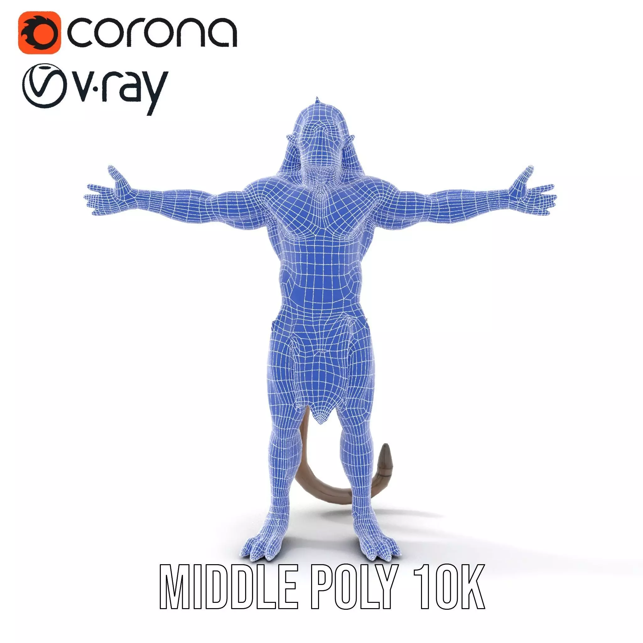 Mystical Beast Hybrid model pack Low-poly 3D model_6