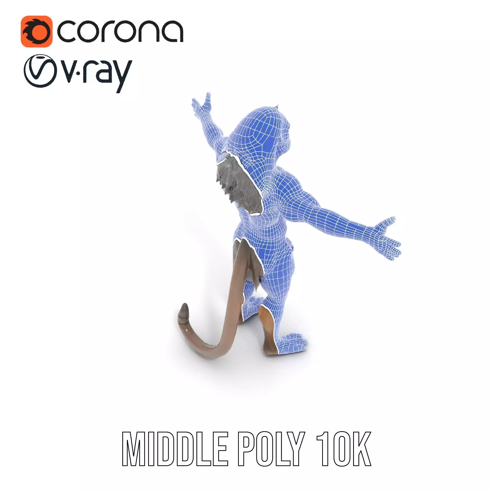 Mystical Beast Hybrid model pack Low-poly 3D model_29