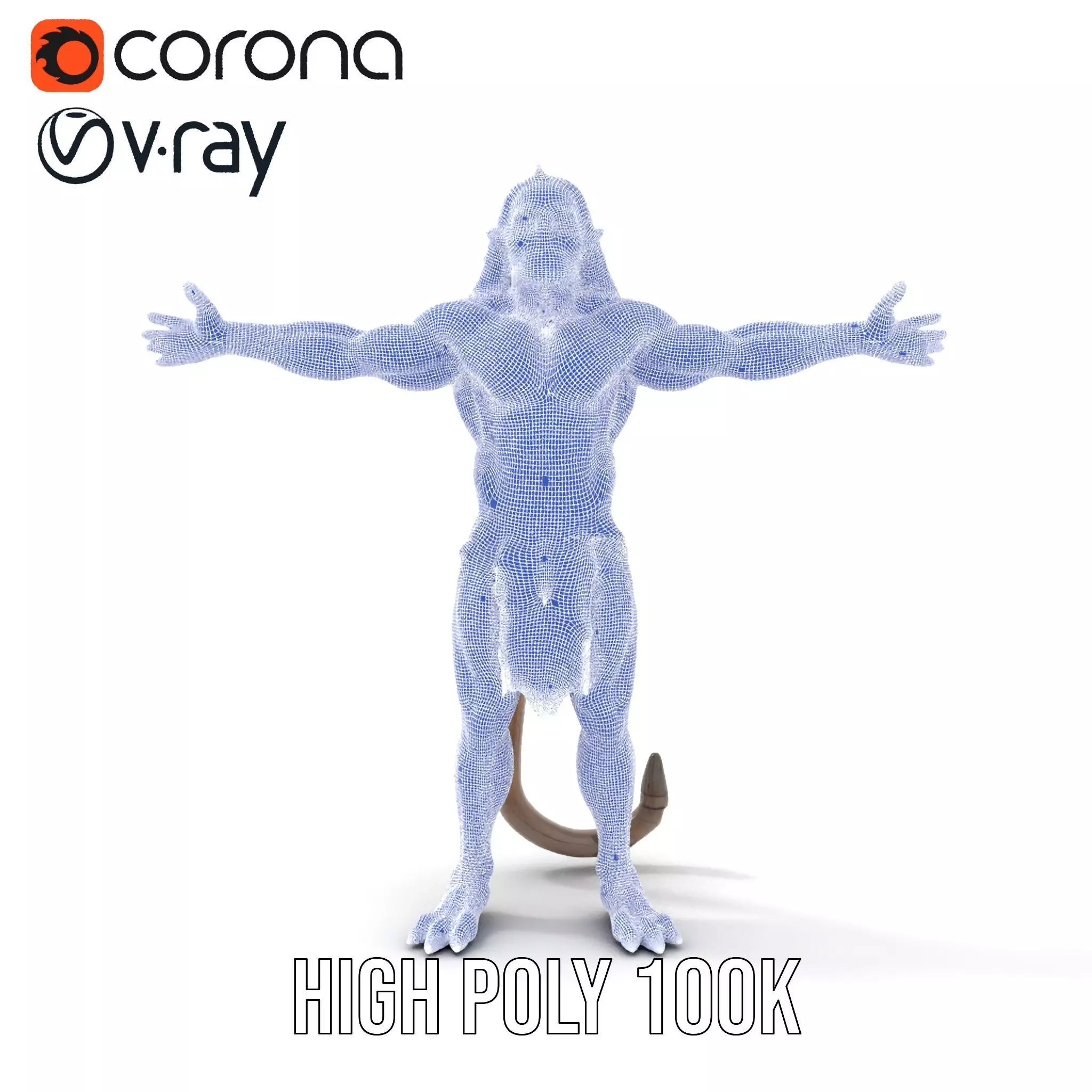 Mystical Beast Hybrid model pack Low-poly 3D model_34