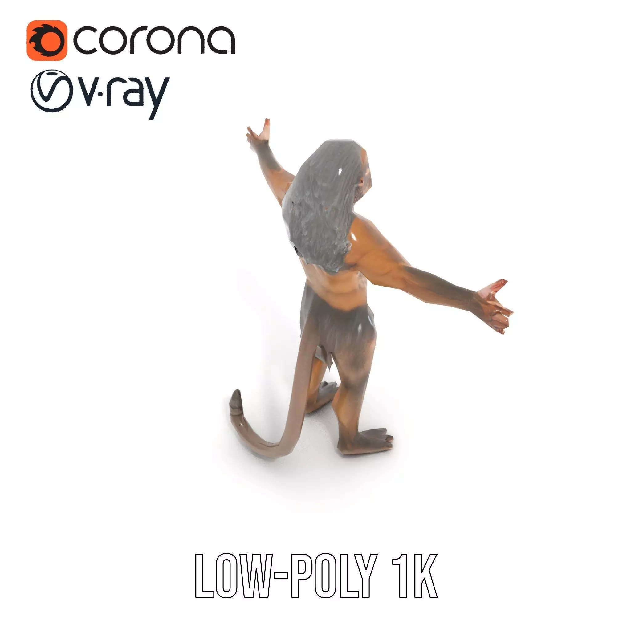 Mystical Beast Hybrid model pack Low-poly 3D model_7