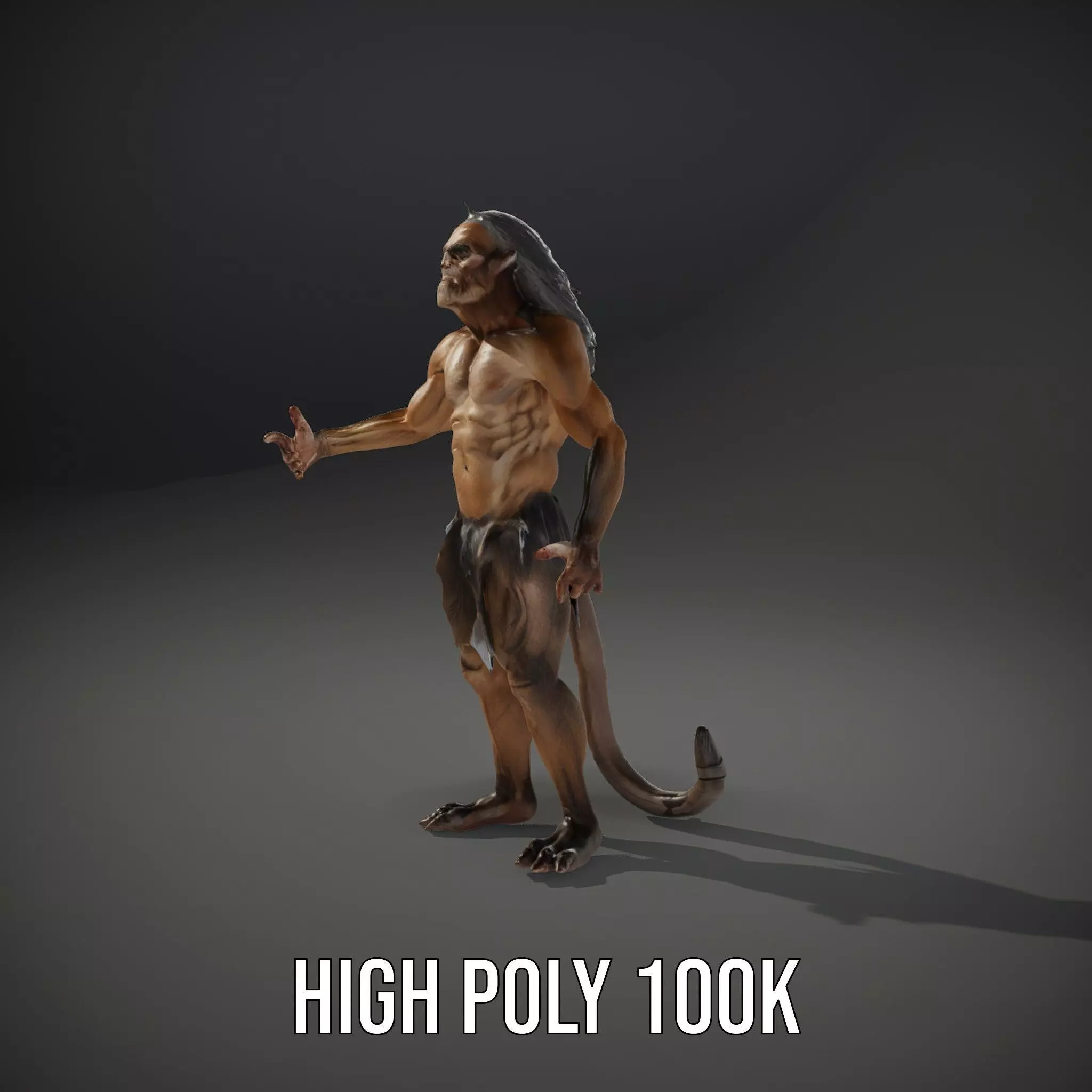 Mystical Beast Hybrid model pack Low-poly 3D model_9