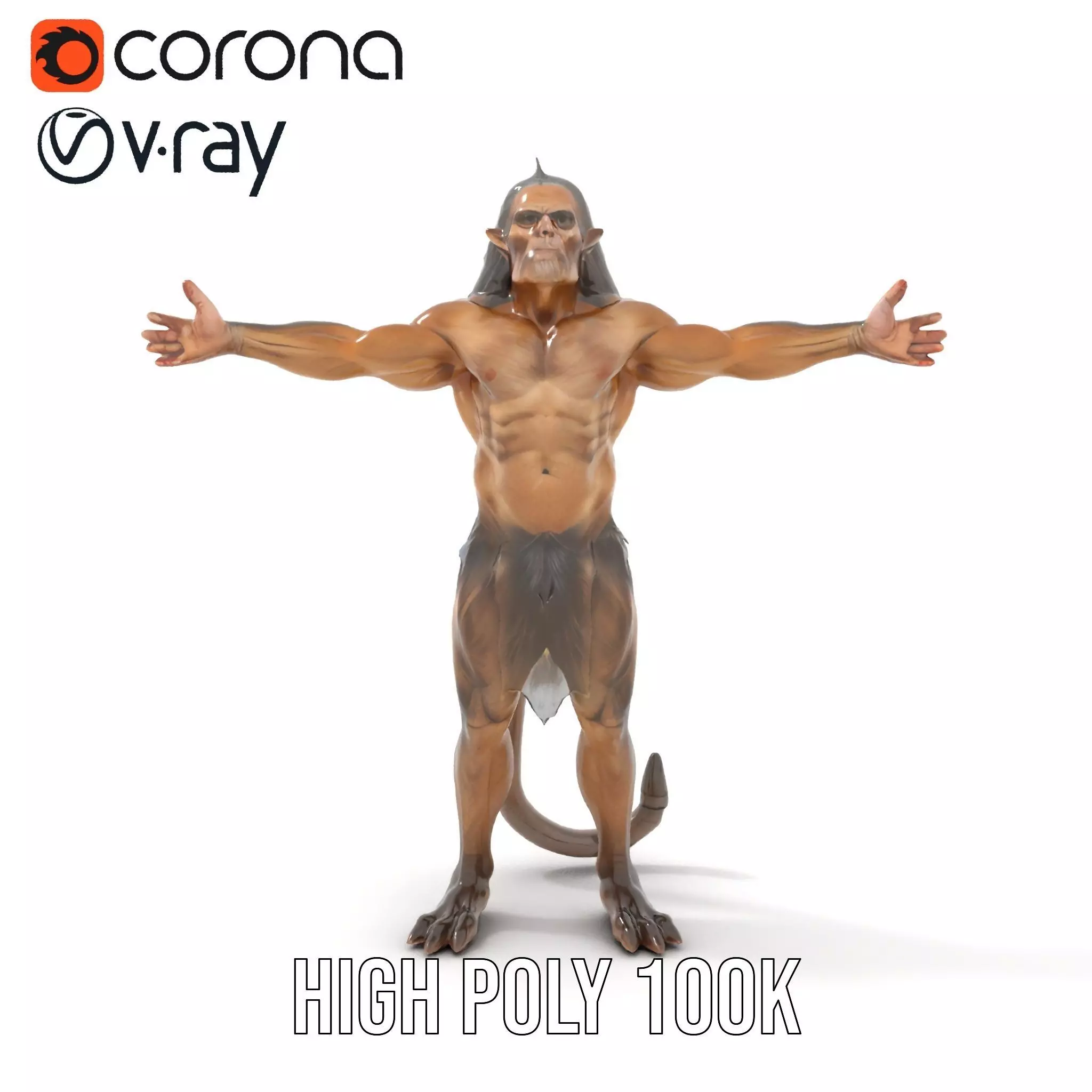 Mystical Beast Hybrid model pack Low-poly 3D model_15