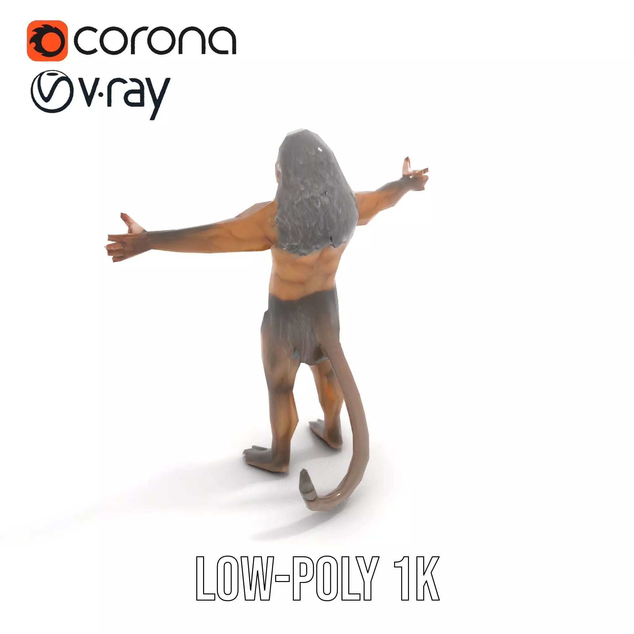 Mystical Beast Hybrid model pack Low-poly 3D model_8