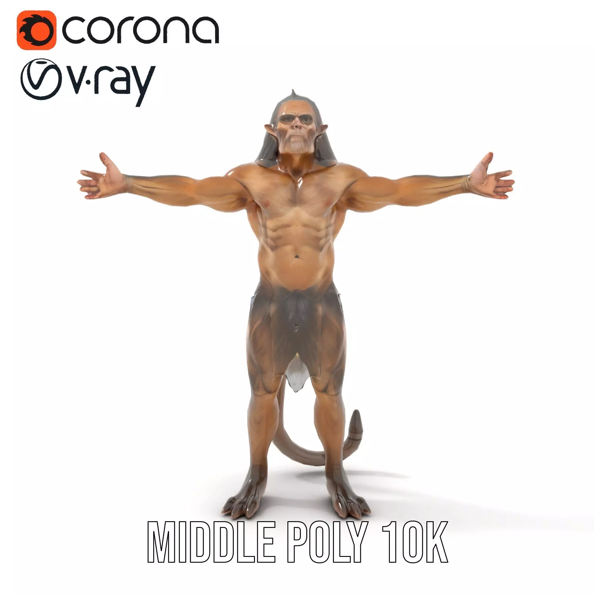 Mystical Beast Hybrid model pack Low-poly 3D model_10