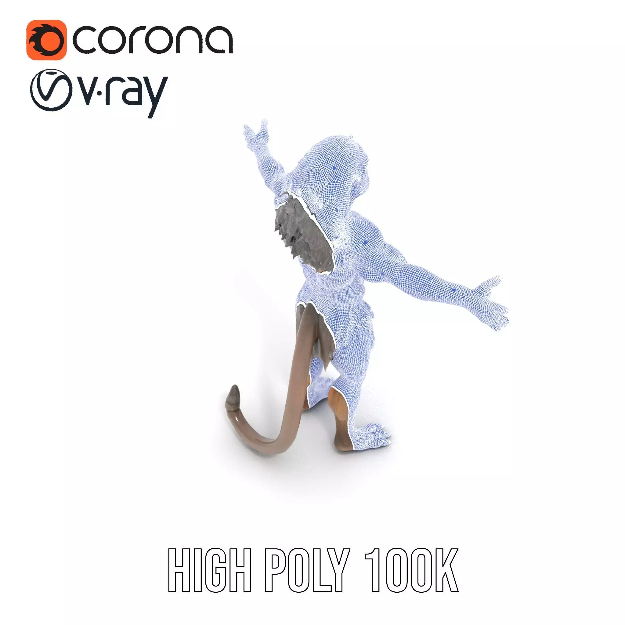 Mystical Beast Hybrid model pack Low-poly 3D model_28