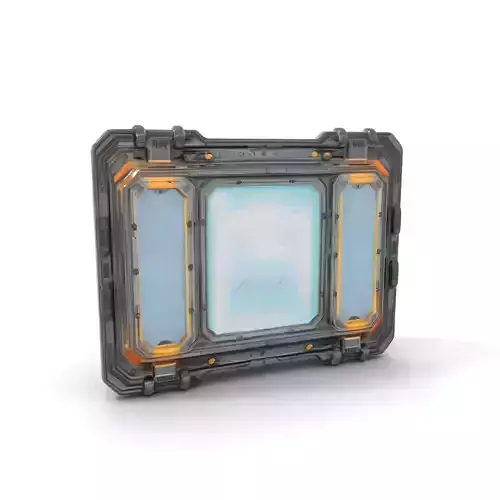 Futuristic Control Panel model pack Low-poly 3D model