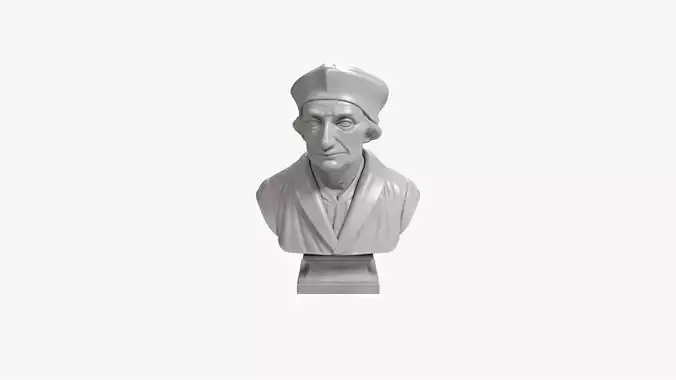 Desiderius Erasmus Bust  Classical Bust Sculpture STL File